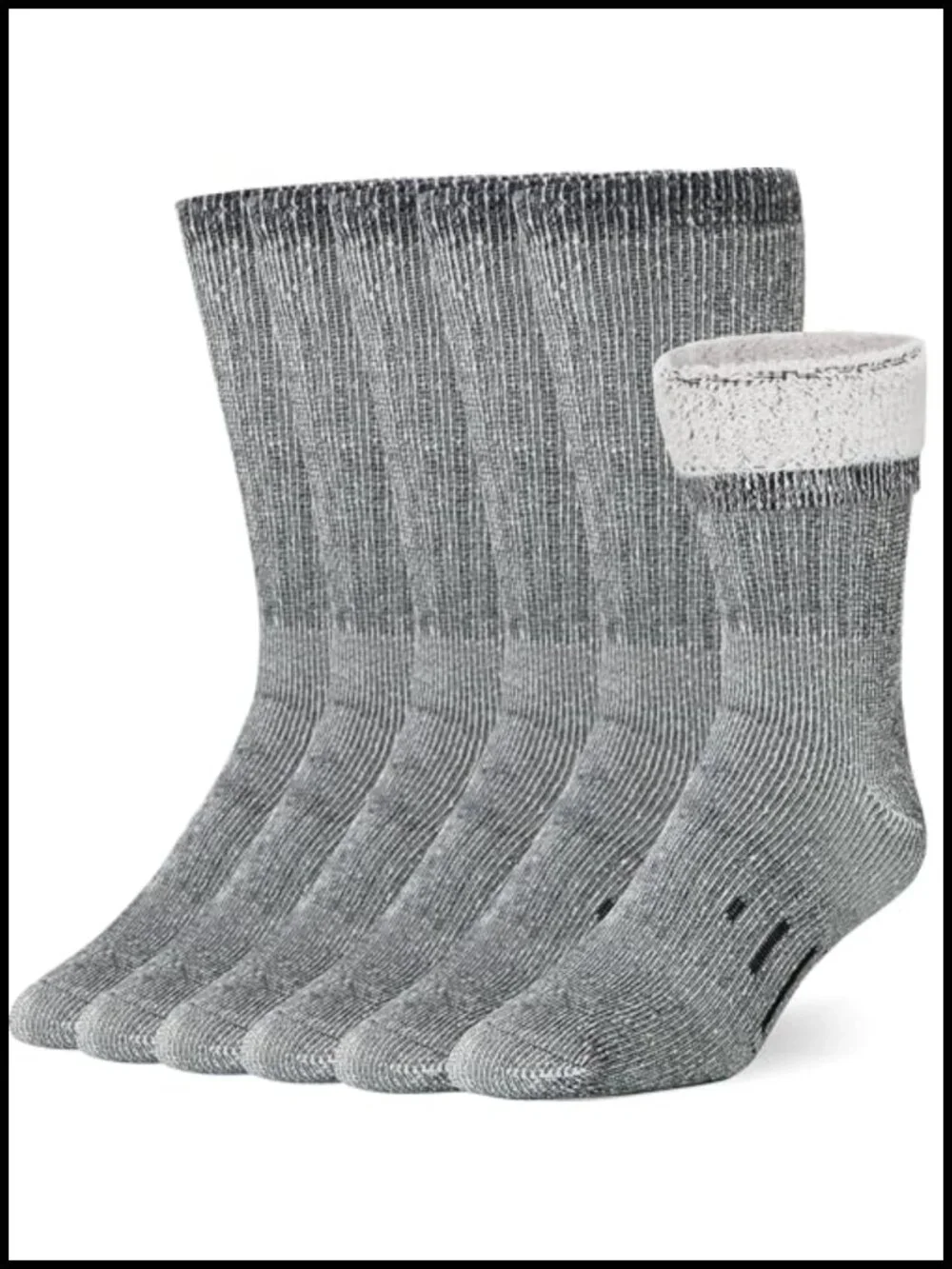 Cozy Merino Wool Thermal Socks for Men Women, Winter Warm Hiking Crew Socks